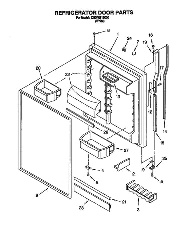 Refrigerator door
