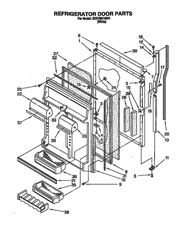 Refrigerator door