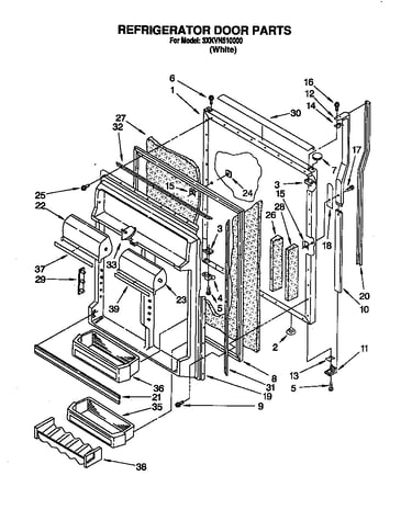 Refrigerator door