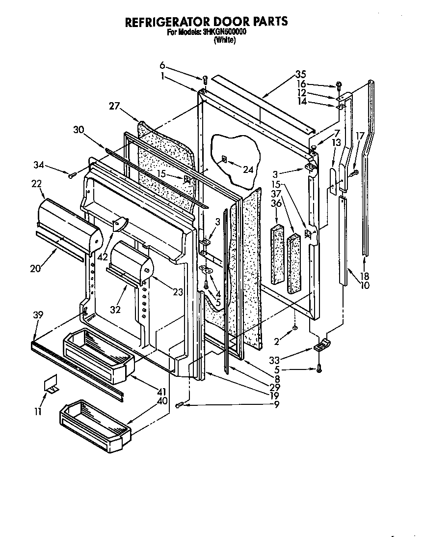 Refrigerator door