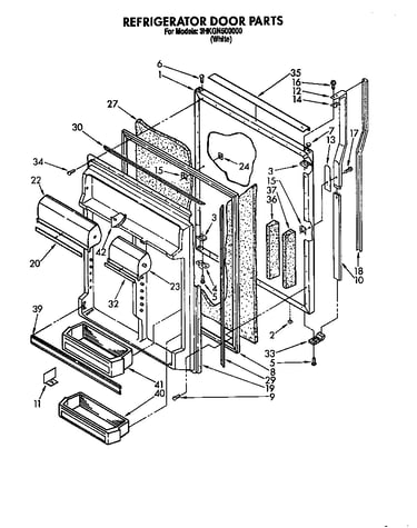 Refrigerator door