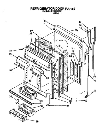 Refrigerator door