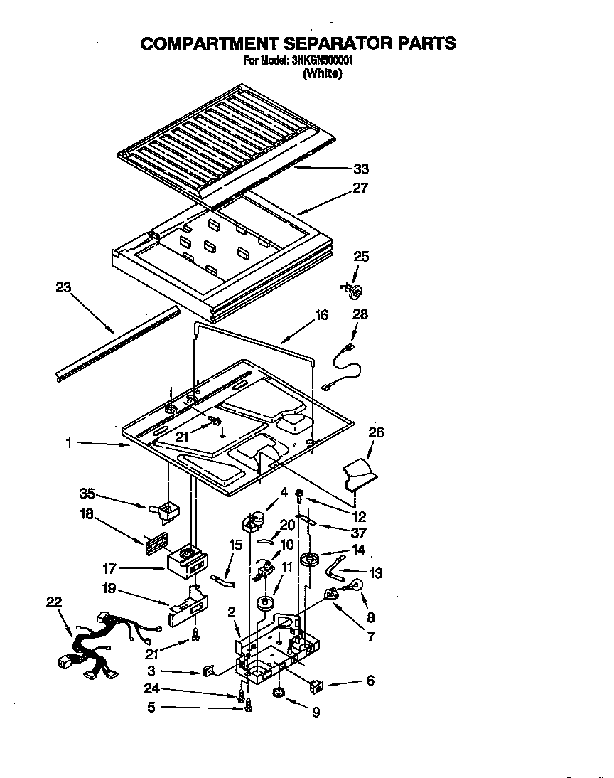 Compartment separator
