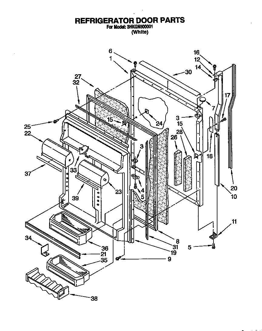 Refrigerator door
