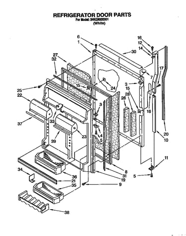 Refrigerator door