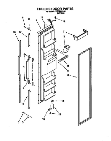 Freezer door