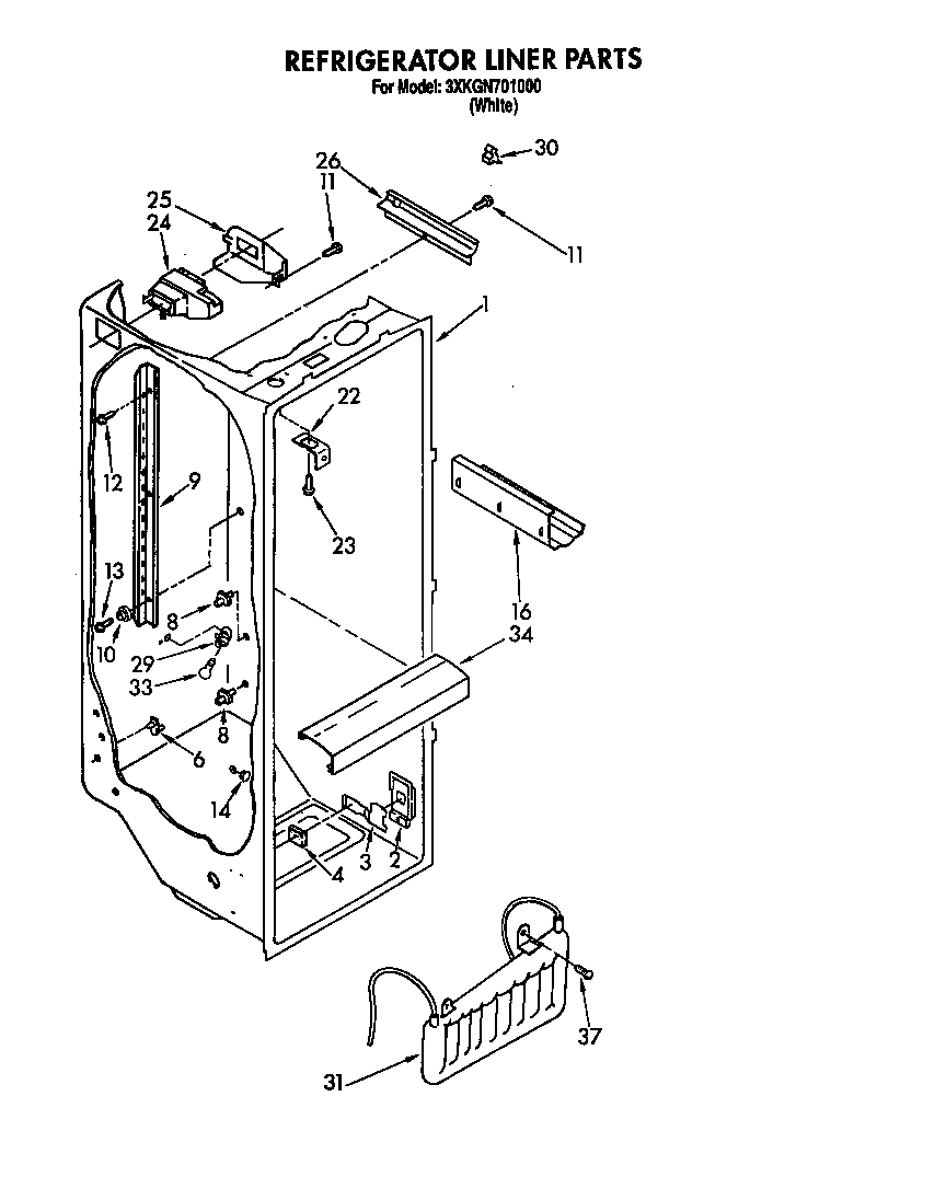 Refrigerator liner