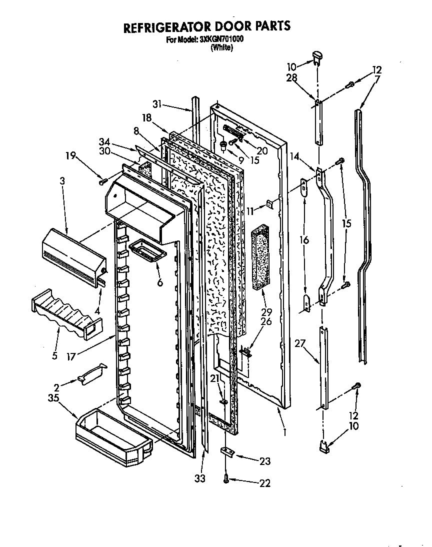 Refrigerator door