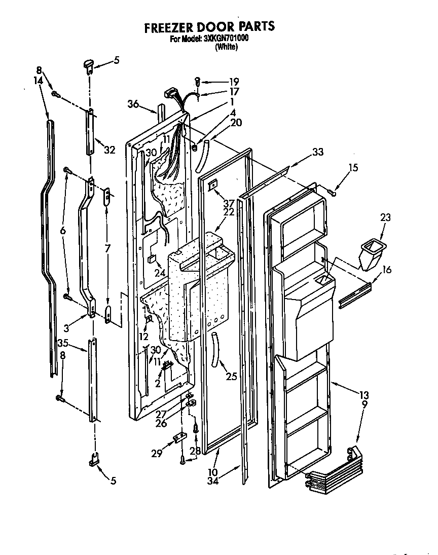 Freezer door