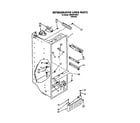 Whirlpool JWKGN700001 refrigerator liner diagram