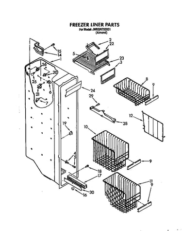 Freezer liner