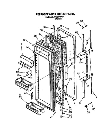 Refrigerator door
