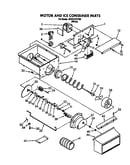 Motor and ice container