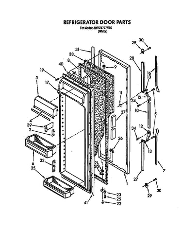 Refrigerator door