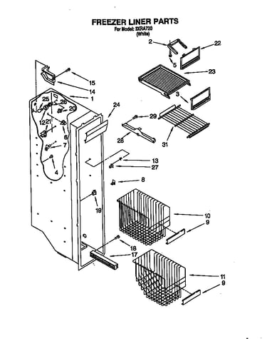 Freezer liner