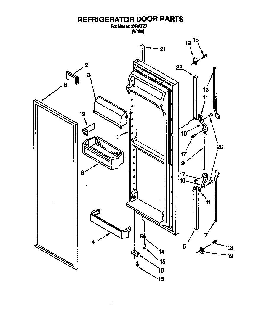 Refrigerator door