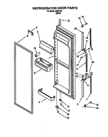 Refrigerator door