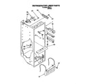 Whirlpool 3XRA711 refrigerator liner diagram