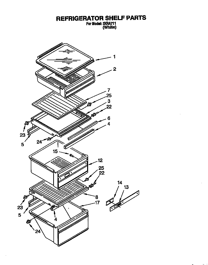 Refrigerator shelf