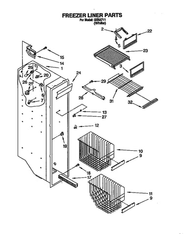 Freezer liner
