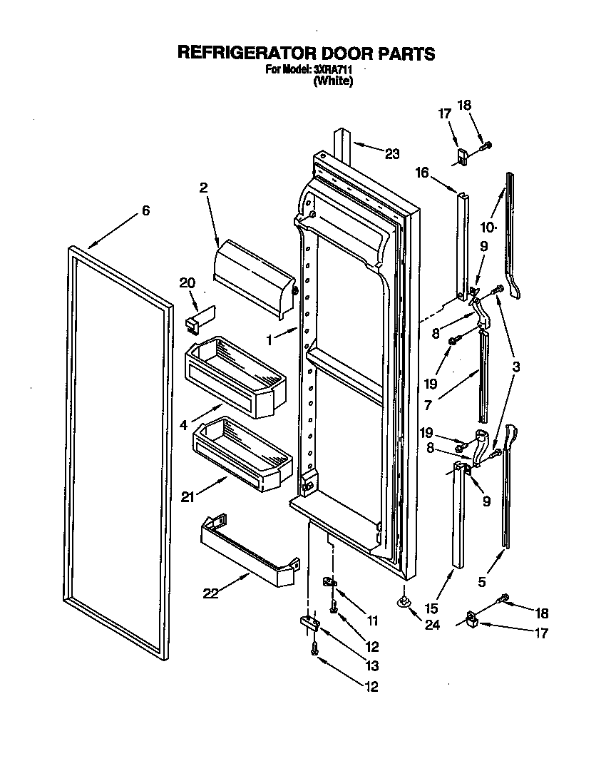 Refrigerator door