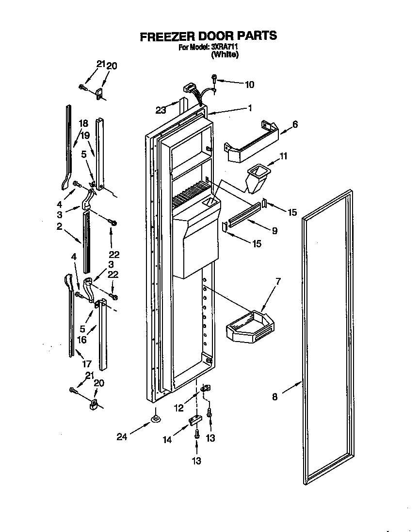Freezer door