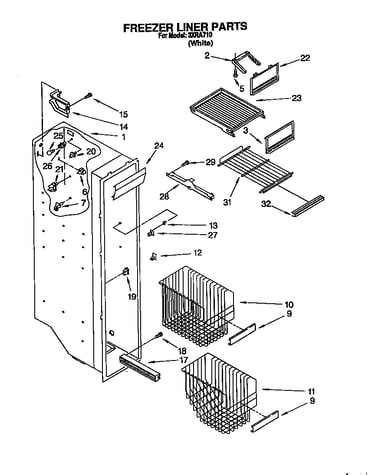 Freezer liner