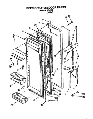 Refrigerator door