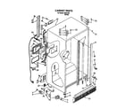 Whirlpool 3XRA700 cabinet diagram