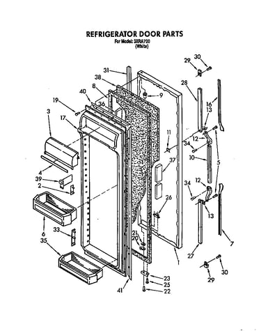 Refrigerator door