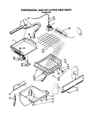 Evaporator, and ice cutter grid