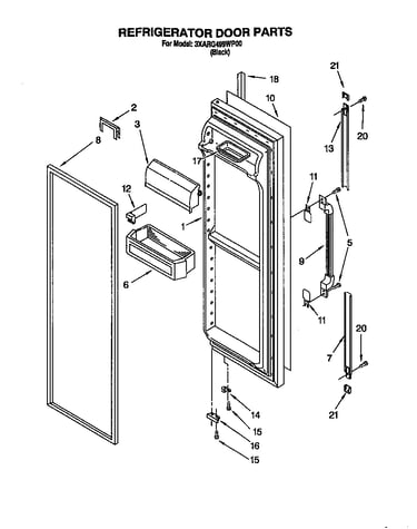 Refrigerator door