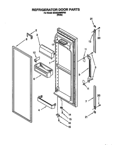 Refrigerator door