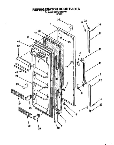 Refrigerator door