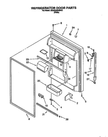 Refrigerator door