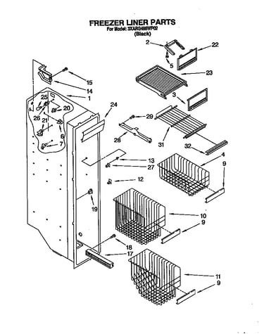 Freezer liner