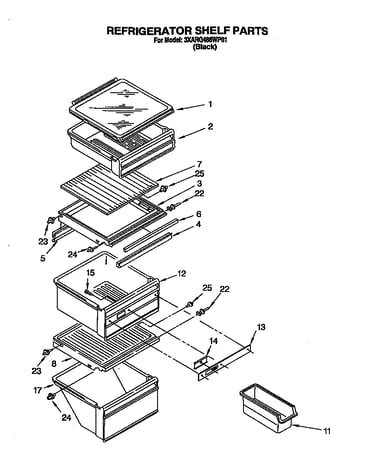Refrigerator shelf