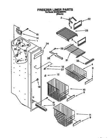 Freezer liner