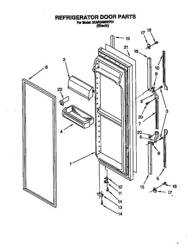 Refrigerator door