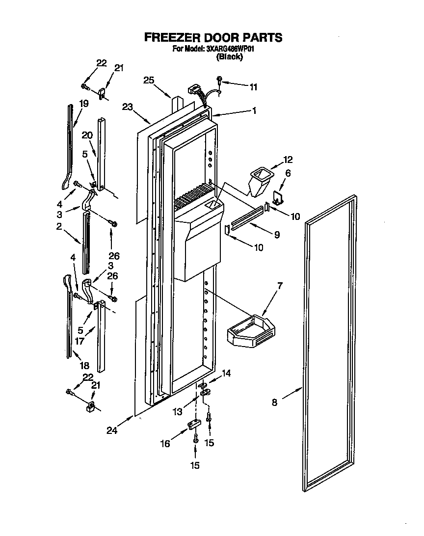 Freezer door