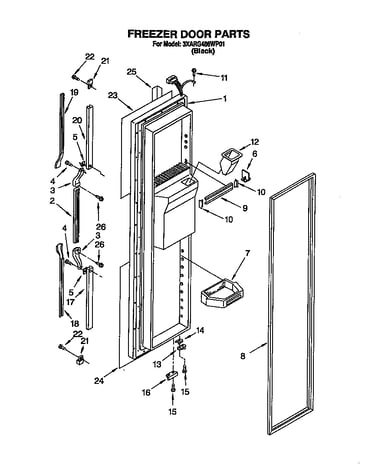 Freezer door