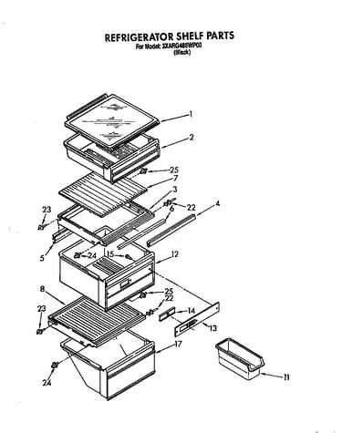 Refrigerator shelf