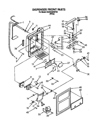 Dispenser front