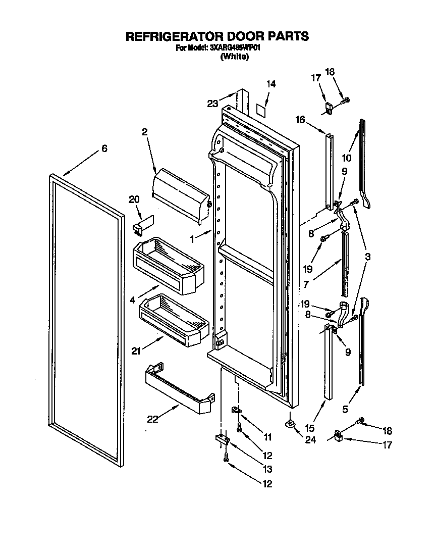 Refrigerator door