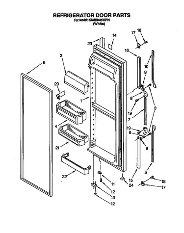 Refrigerator door