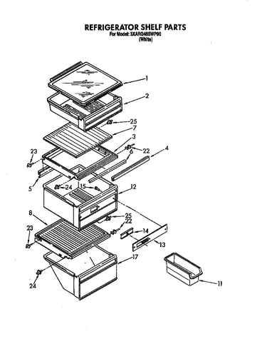 Refrigerator shelf