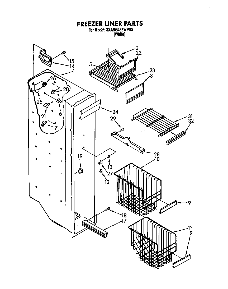 Freezer liner