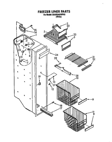 Freezer liner