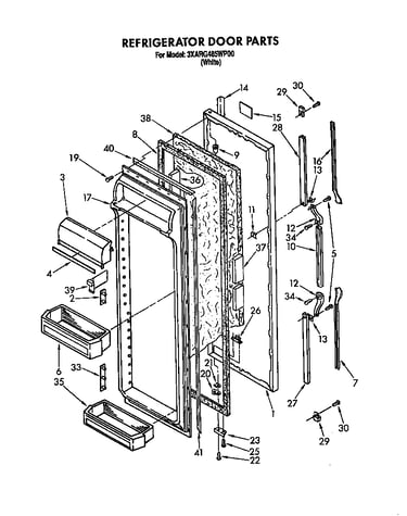 Refrigerator door
