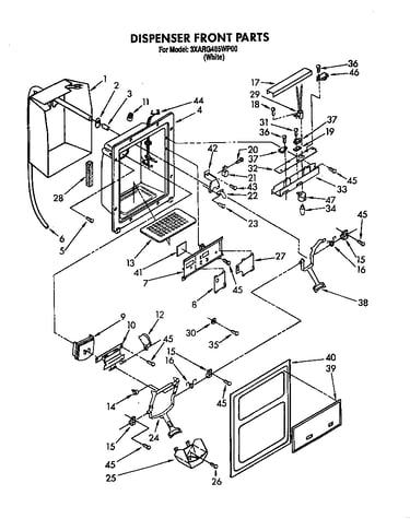 Dispenser front